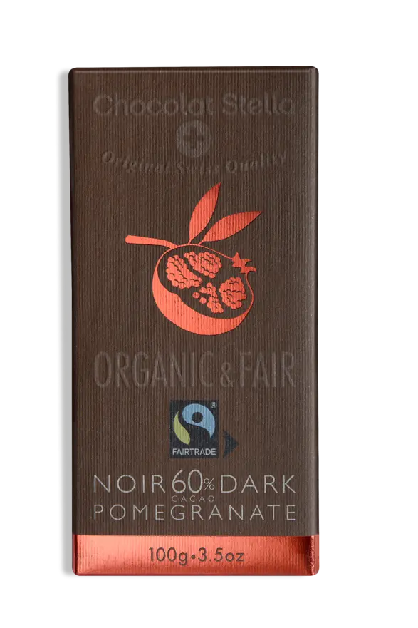 Stella Organic&Fair noir pomme grenade 100g