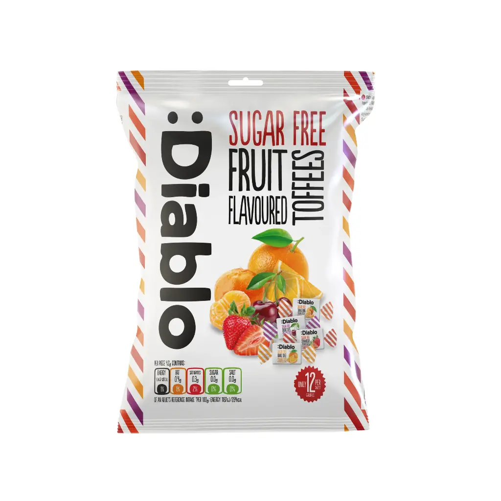 Diablo SF Sweets Fruit Toffee 75g