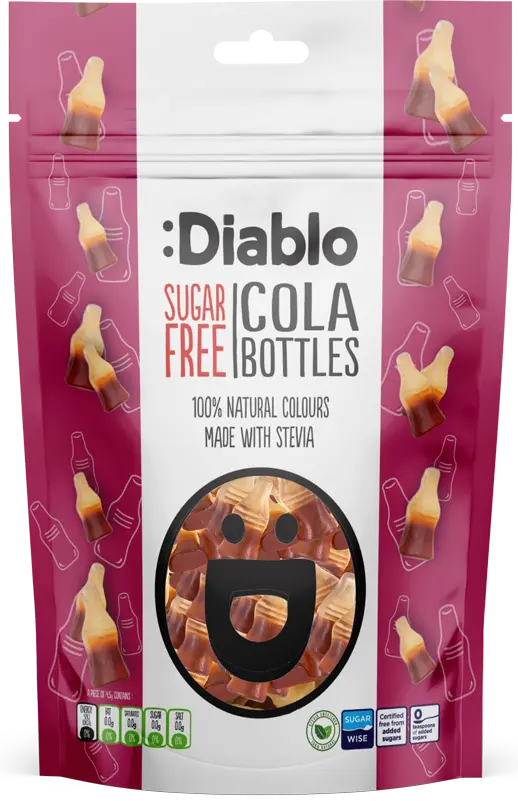 Diablo SF Sweets Cola Bottles 75g