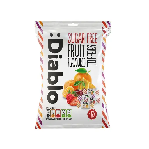 [490617] Diablo SF Sweets Fruit Toffee 75g